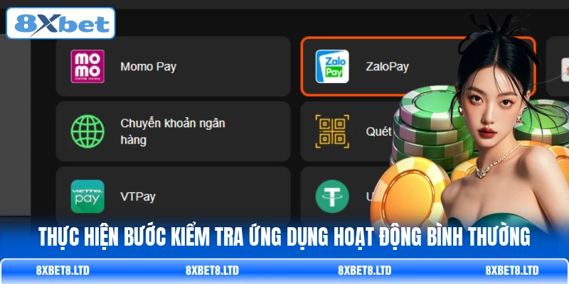 Thực hiện bước kiểm tra ứng dụng hoạt động bình thường Thực hiện bước kiểm tra ứng dụng hoạt động bình thường